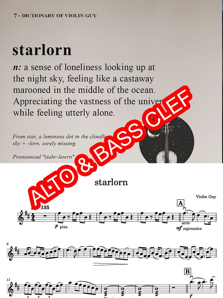 starlorn - Alto & Bass Clef product image (1)