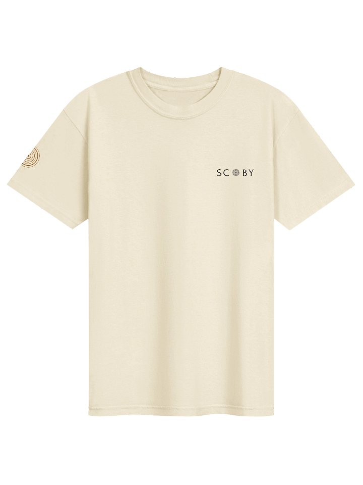 Scoby Logo Embroidered Tee in Ivory product image (1)