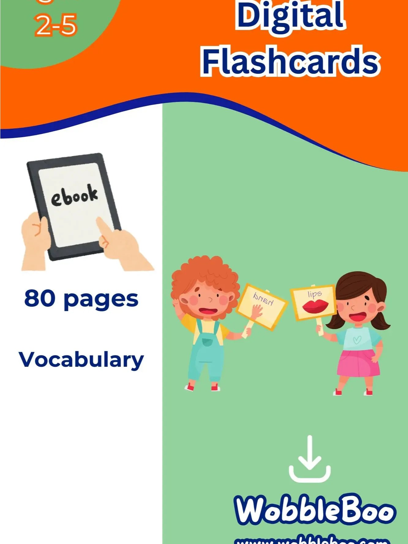 Kids English Vocabulary Flashcards product image (1)