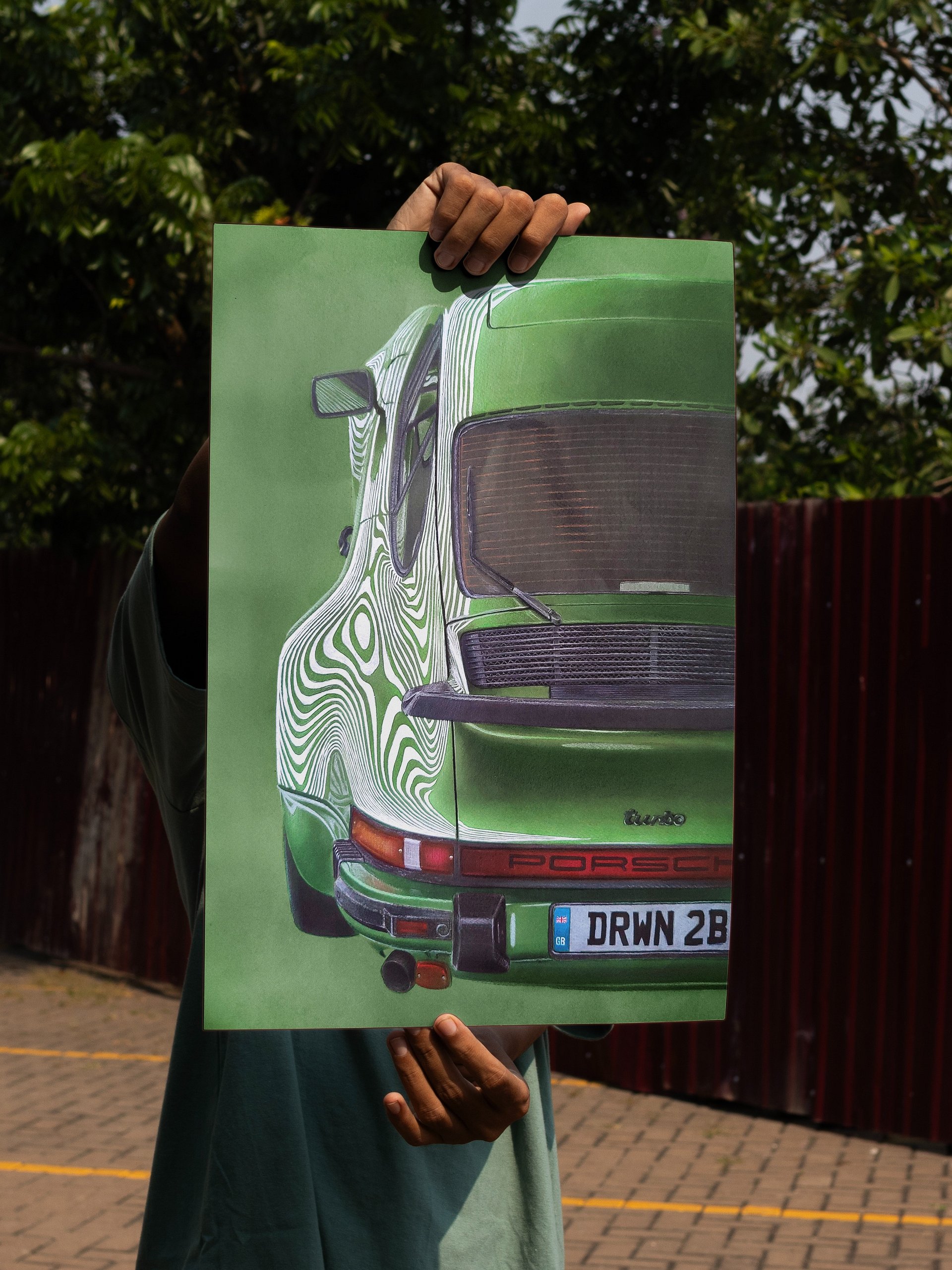 Grun Porsche 911 - A3 Print product image (2)