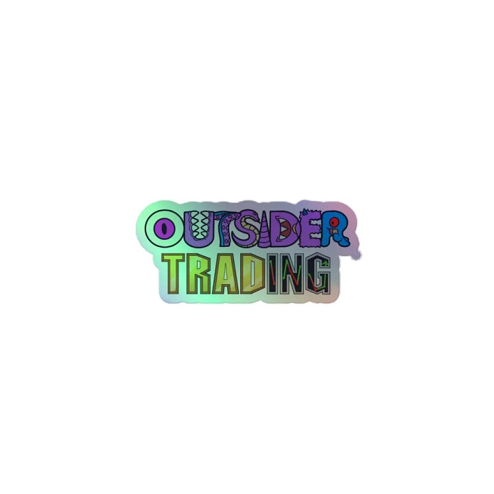 Outsider Trading Logo - Holographic Sticker product image (1)