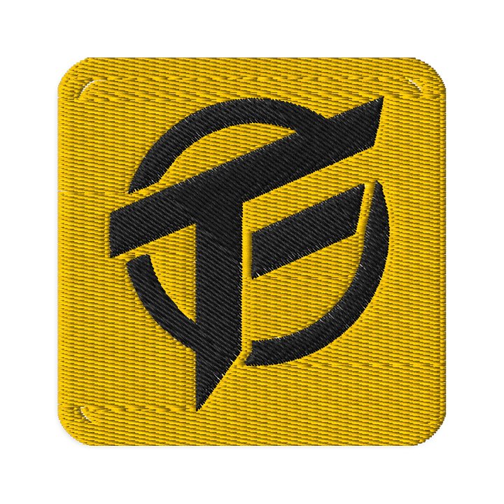 TopFrag™ Embroidered Patch (Yellow&BlackThread) Square product image (1)