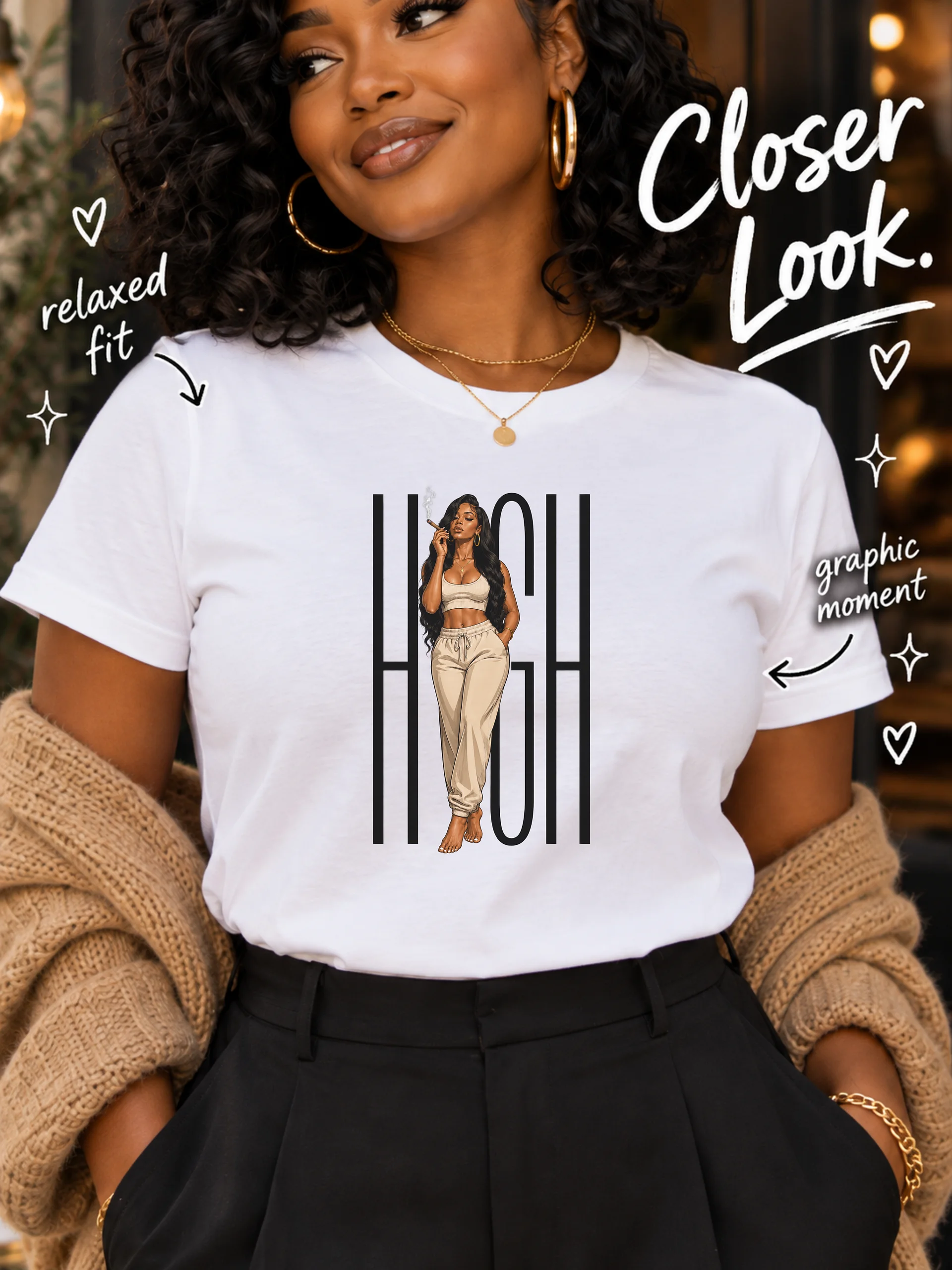 HIGH Graphic T-Shirt product image (3)