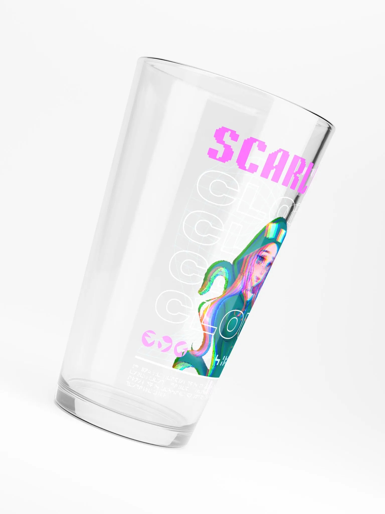 scarlett vaporwave pint glass product image (6)