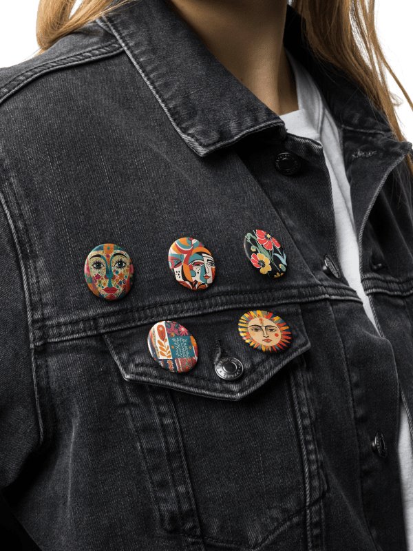 Collage Pin Buttons Set product image (1)