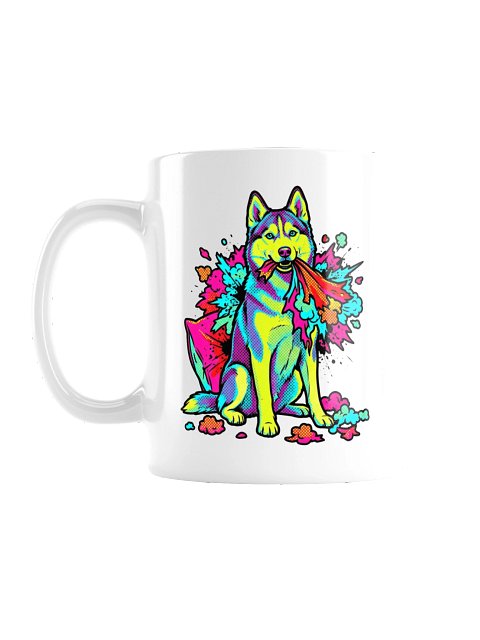 Couch Crime Husky Mug