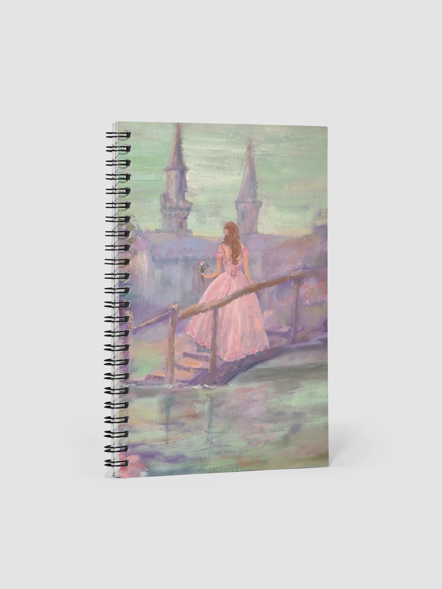 Lavender Cottage Princess Spiral Notebook product image (1)