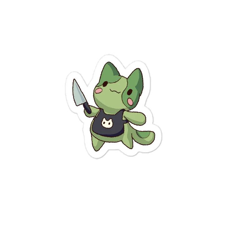 🐱Matcha Knife - Sticker 💚 product image (1)