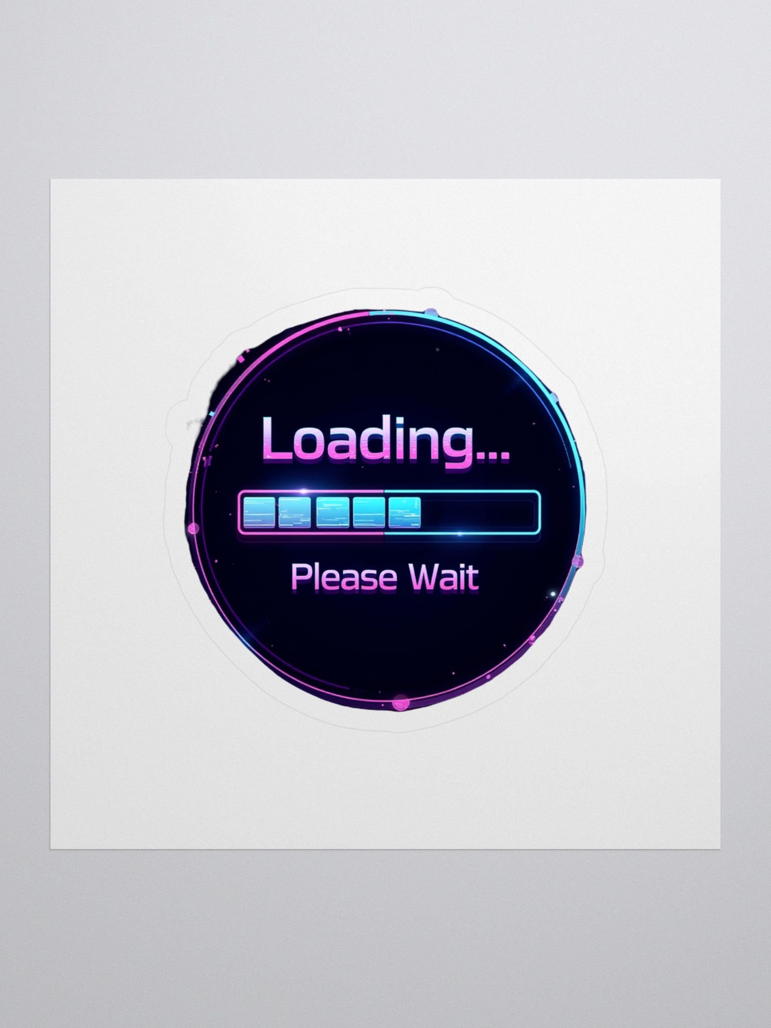 Colorful Loading Process Kiss Cut Stickers product image (1)