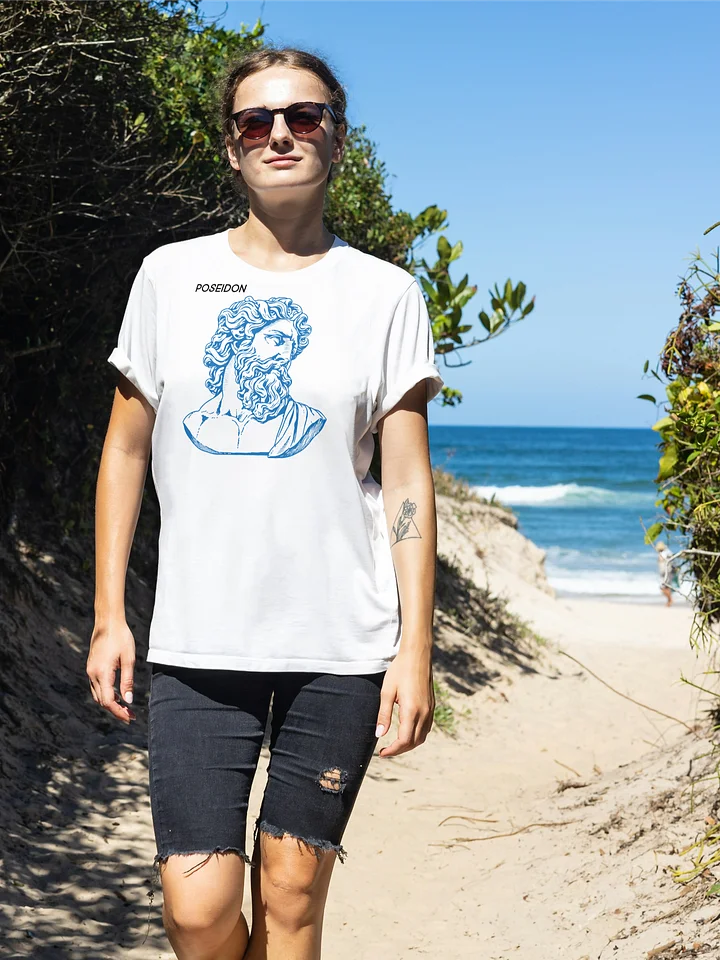 Classical Poseidon Bust Illustration Tee product image (1)