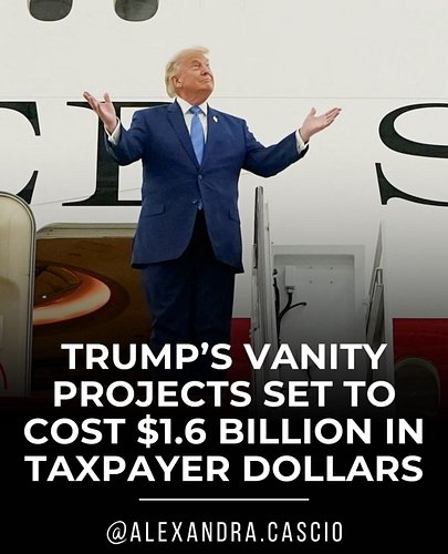 As Americans struggle to afford basic necessities, the Center for American progress estimates Trump has spent $1.6 billion of...
