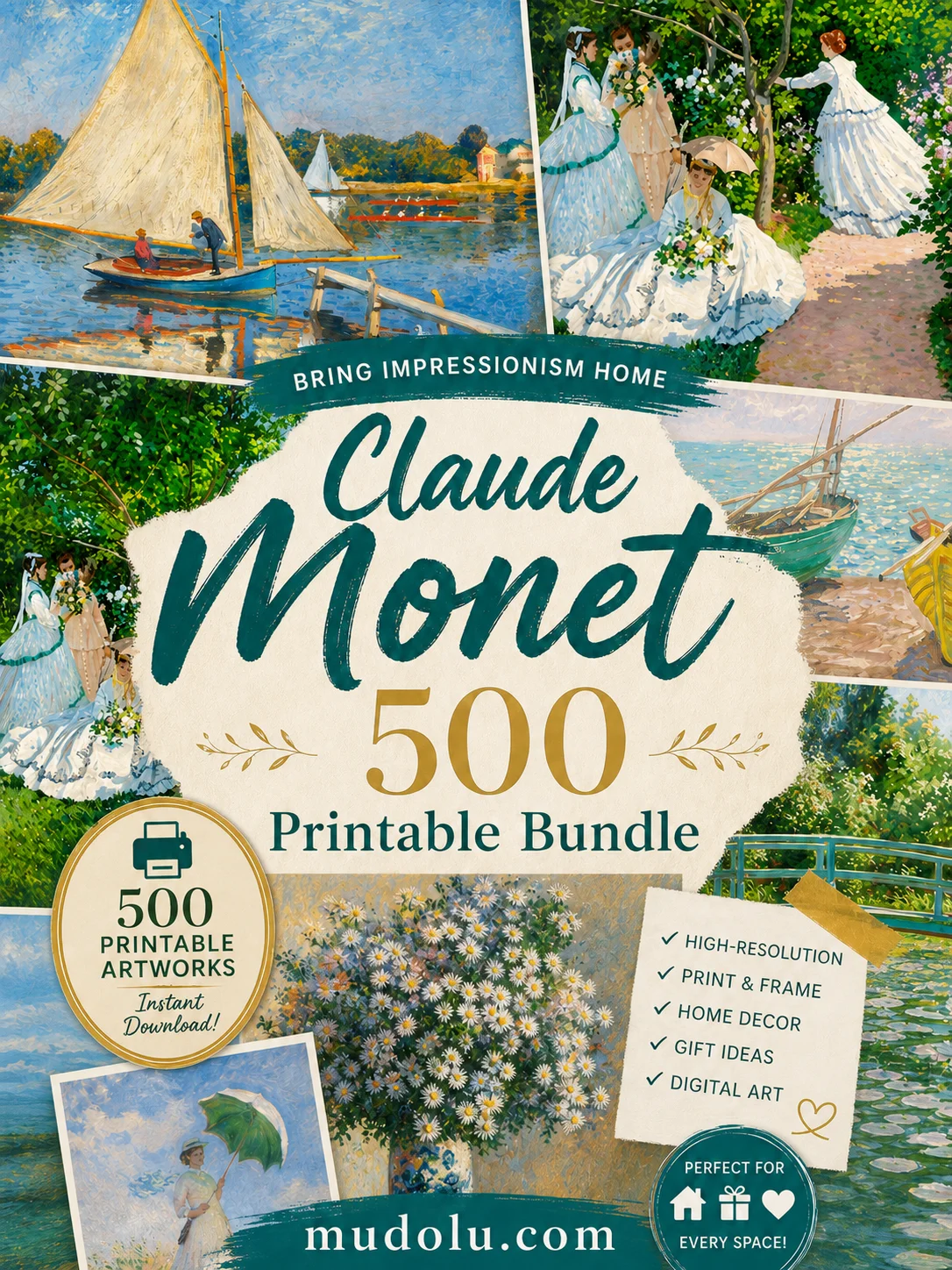 500 Claude Monet Prints Bundle product image (1)