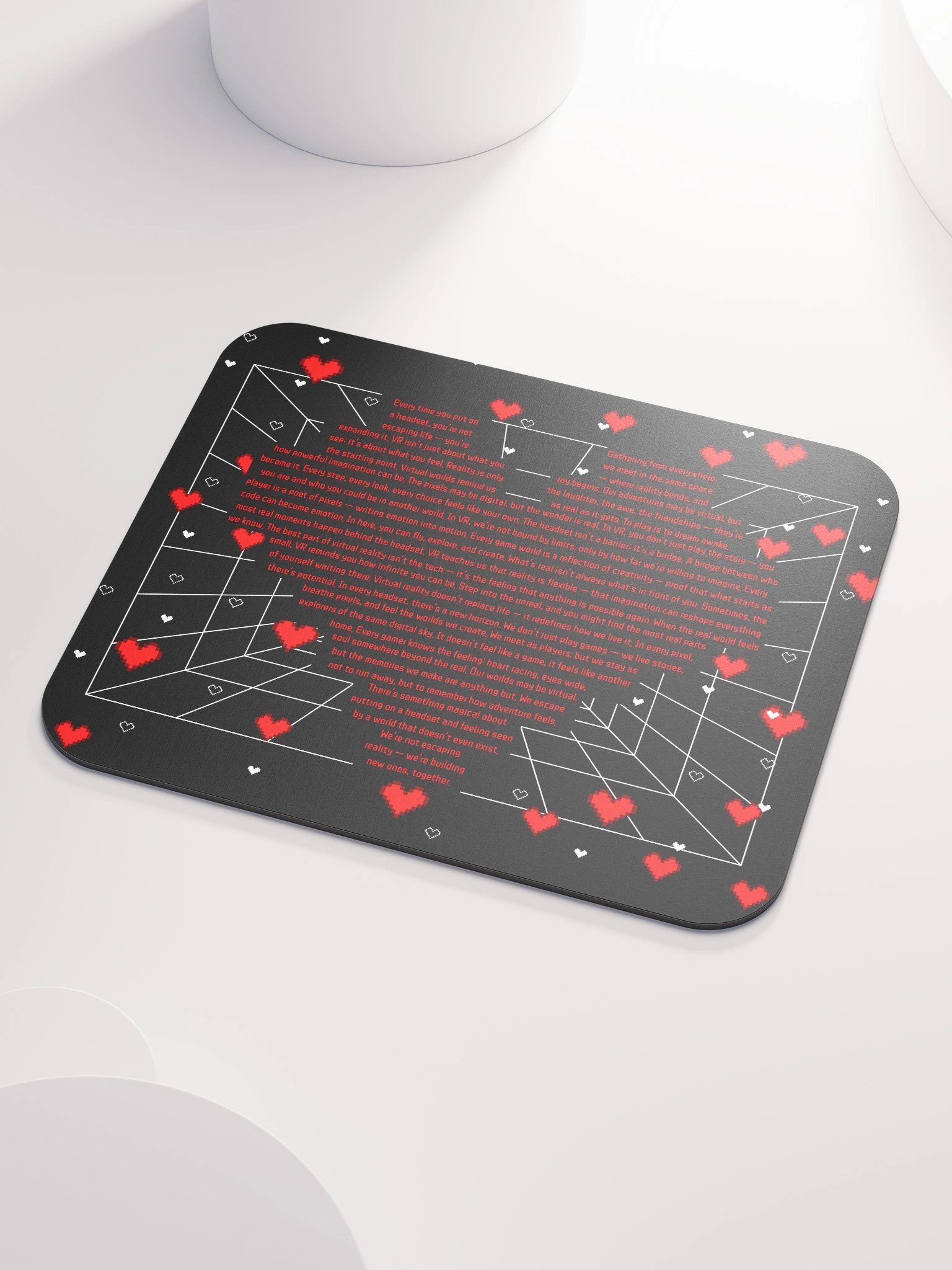 Deep Love VR Pixel Heart Mouse Pad product image (6)