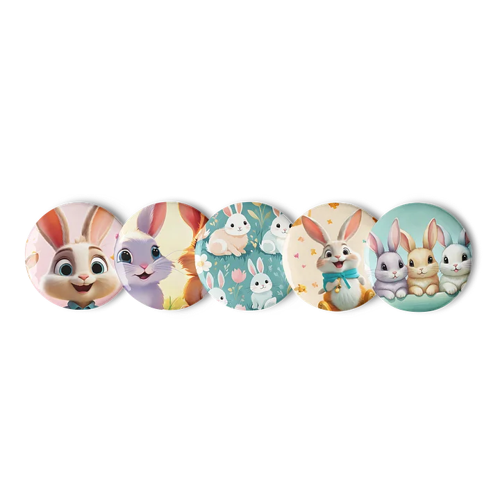 Cute Bunny Pin Button Set product image (1)