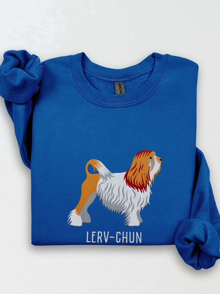 Lerv-Chun Sweatshirt (Embroidered) of a Löwchen(Brown & White) product image (1)
