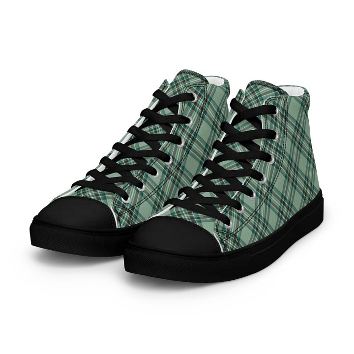 Kelly Tartan Men's High Top Shoes product image (2)