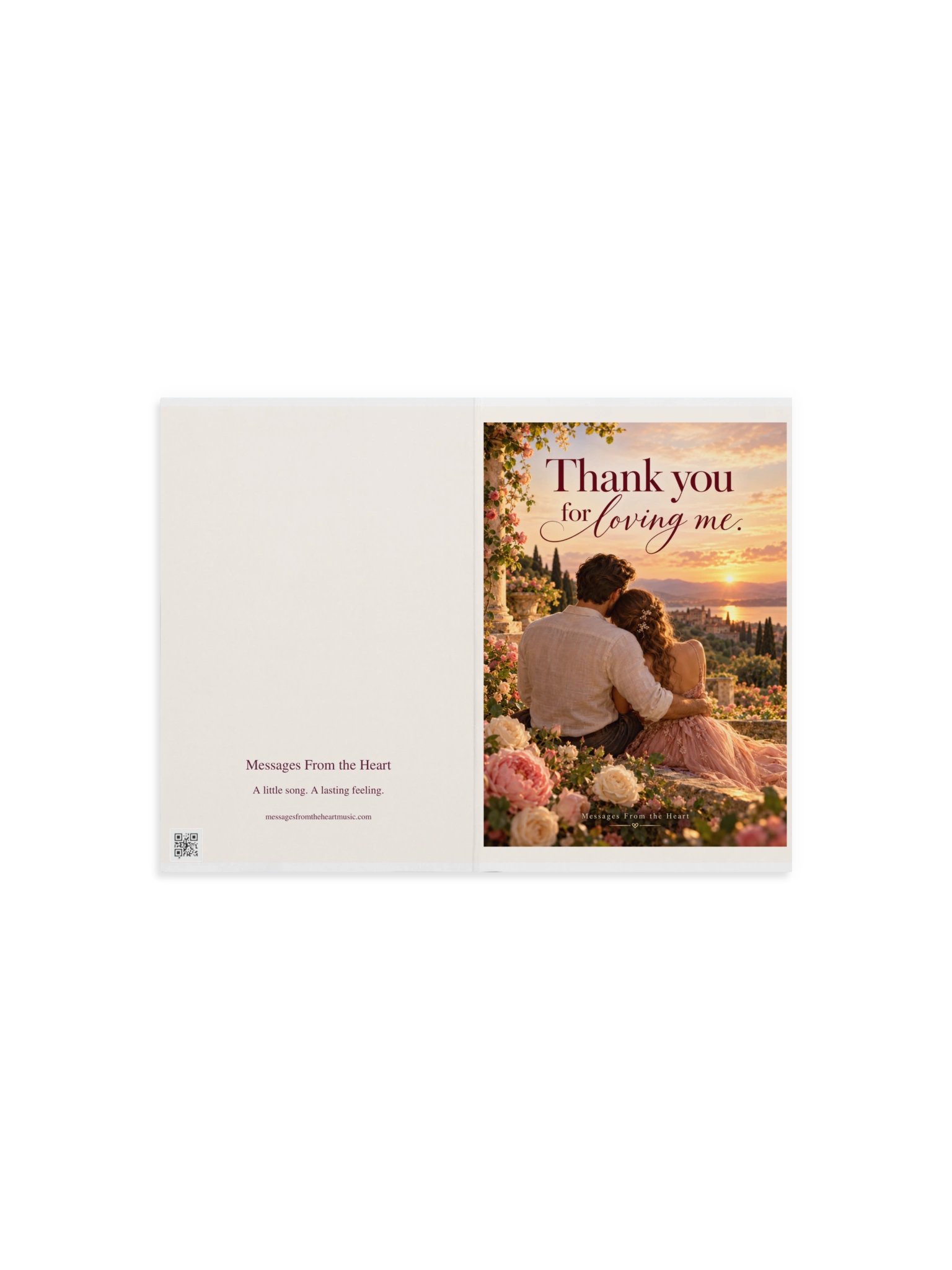 Thank You for Loving Me — Physical QR Greeting Card product image (3)