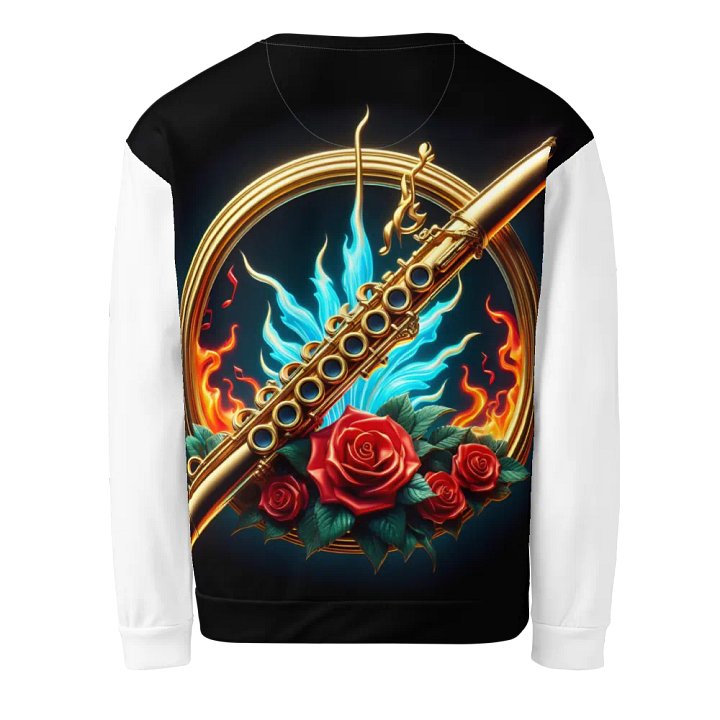 Floral Melody Golden Flute - Unisex Sweatshirt #12 product image (2)