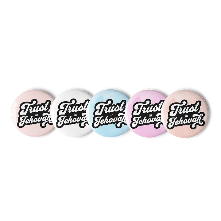 Trust in Jehovah Pin Button Set – Pastel Edition product image (2)
