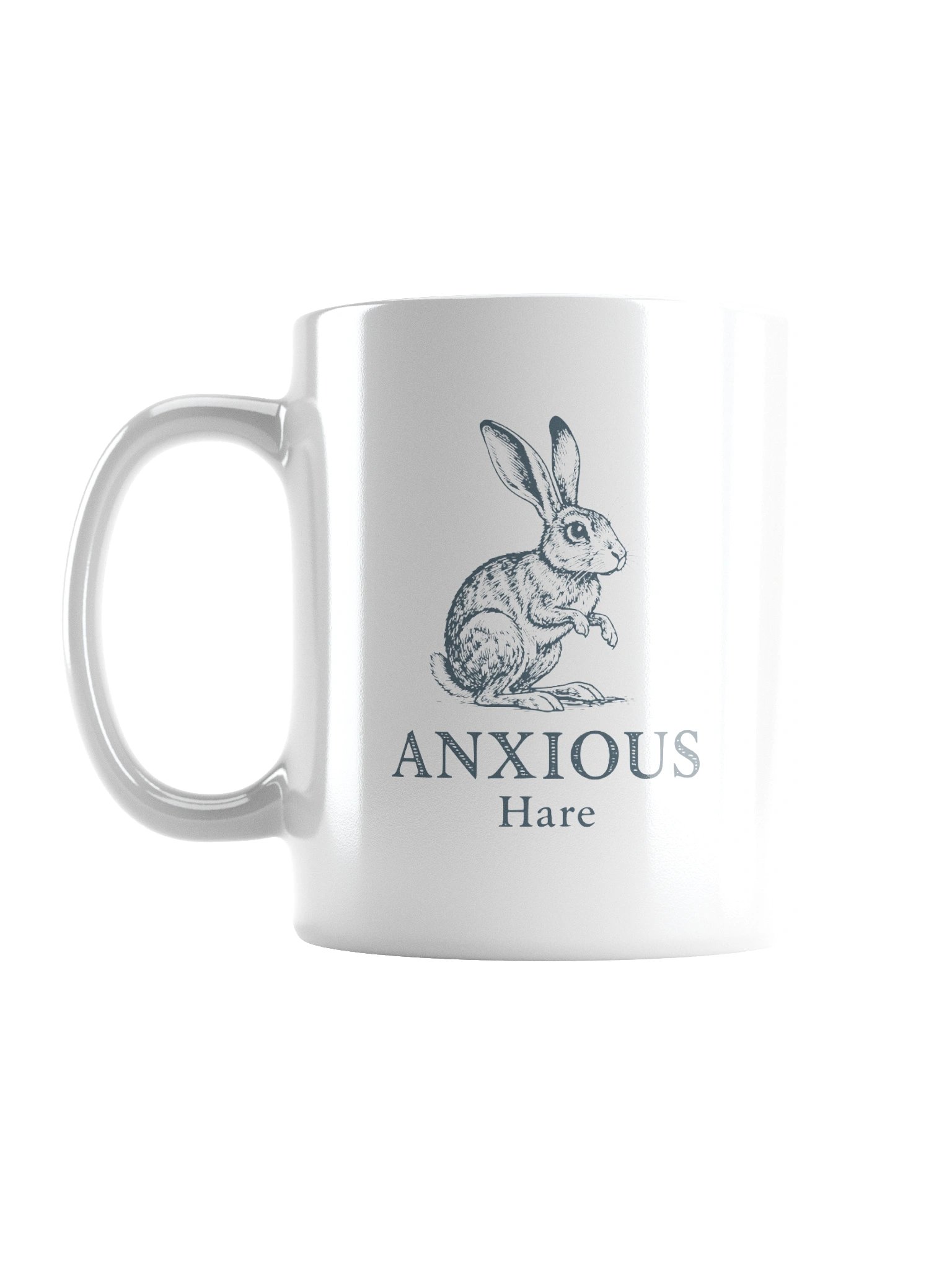 Anxious Hare Ceramic Mug product image (1)
