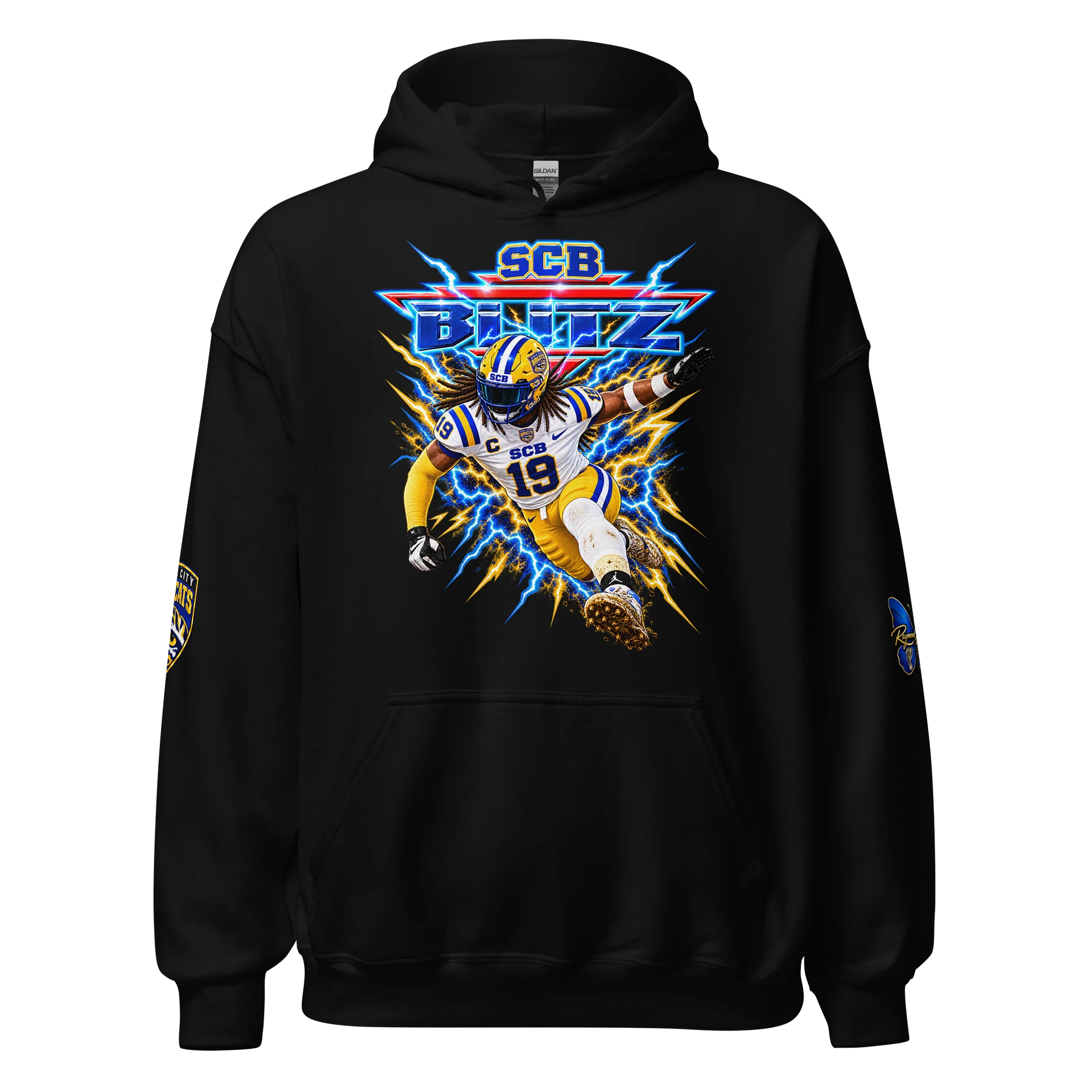 Steel City Bobcats Closer BLITZ Lightning Hoodie product image (1)