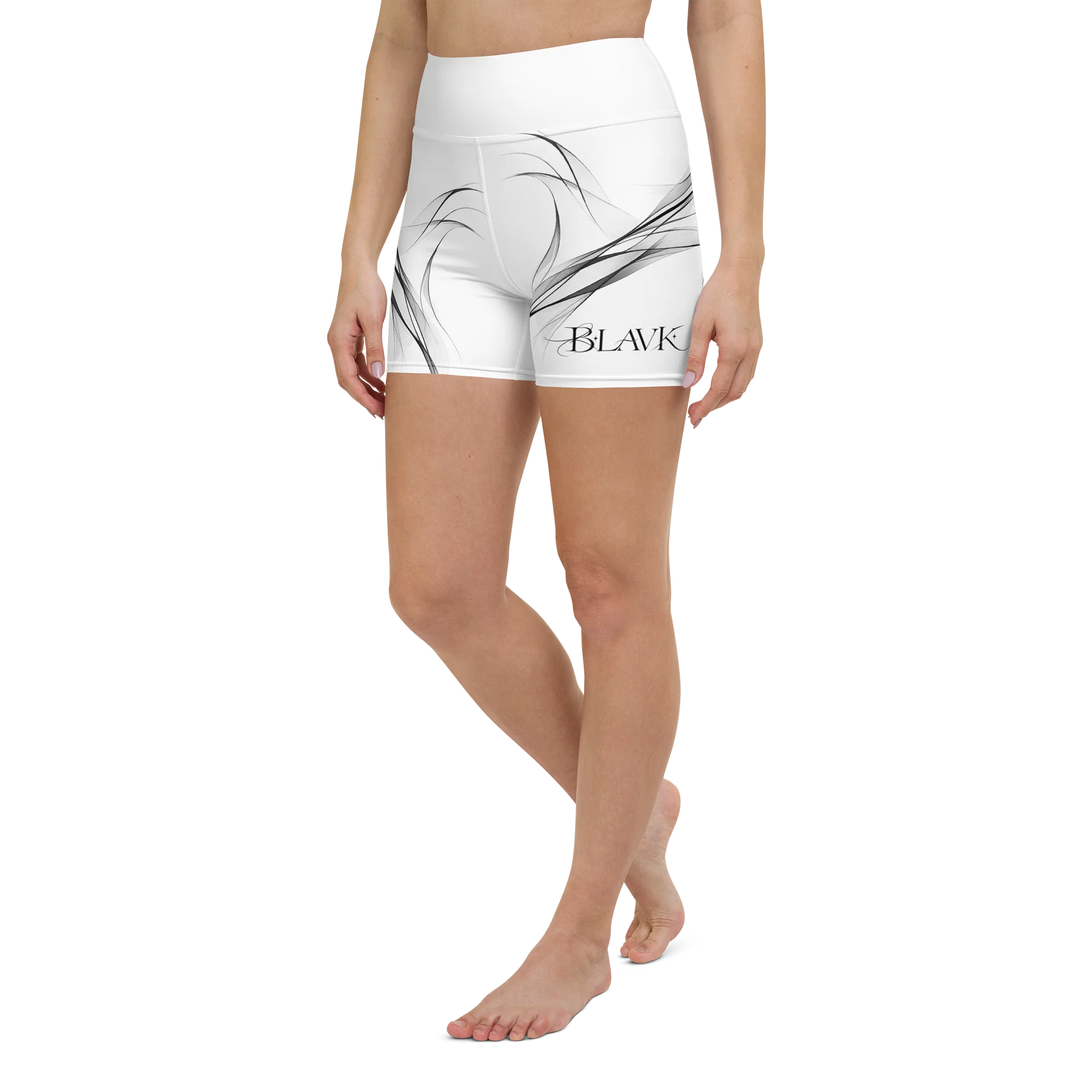 BLAVK VEIL HIGH-WAIST SHORTS product image (8)