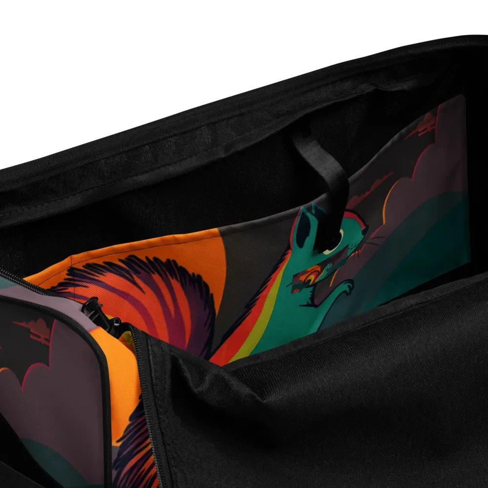 Rainbow Squirrel All-Over Duffle Bag product image (6)