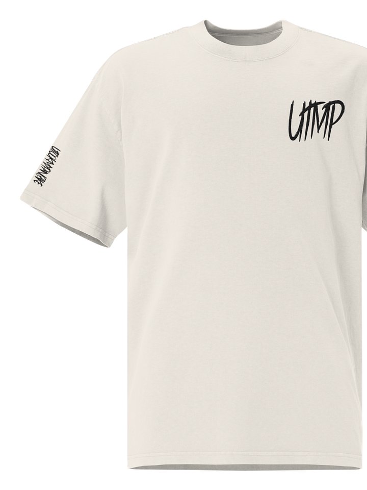 Premium Oversized Faded T-Shirt - Stitched Black UTMP Logo product image (1)