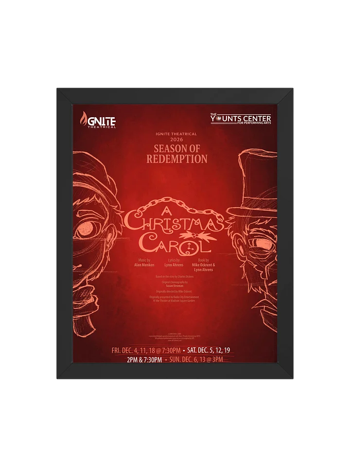 “A Christmas Carol” Framed Art Poster – Original Artwork by Nessa St. Clair product image (1)