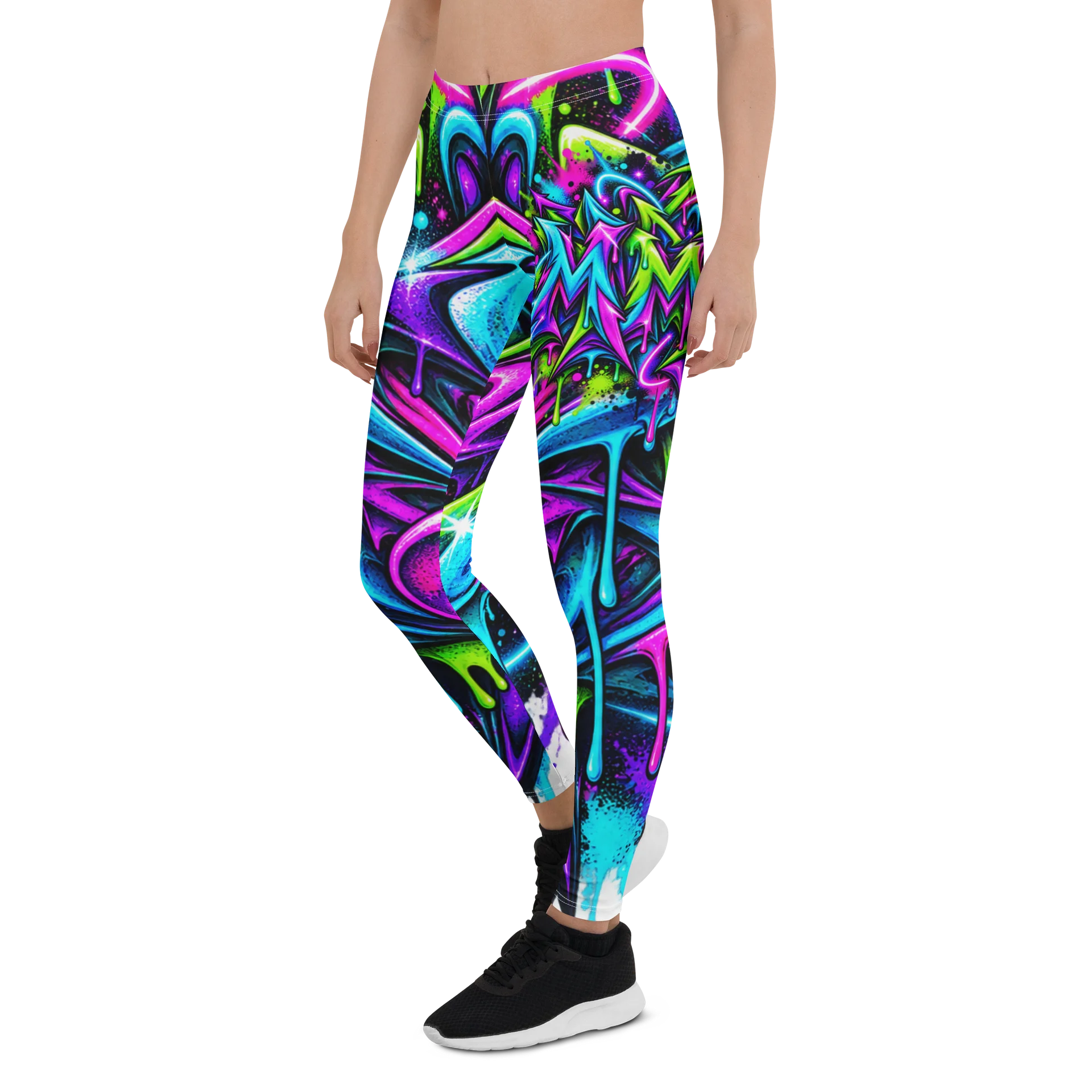 Neon Graffiti Symmetry Leggings product image (5)