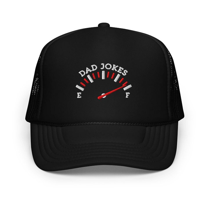 Dad Jokes Trucker Hat – Full Tank Funny Embroidered Cap product image (1)