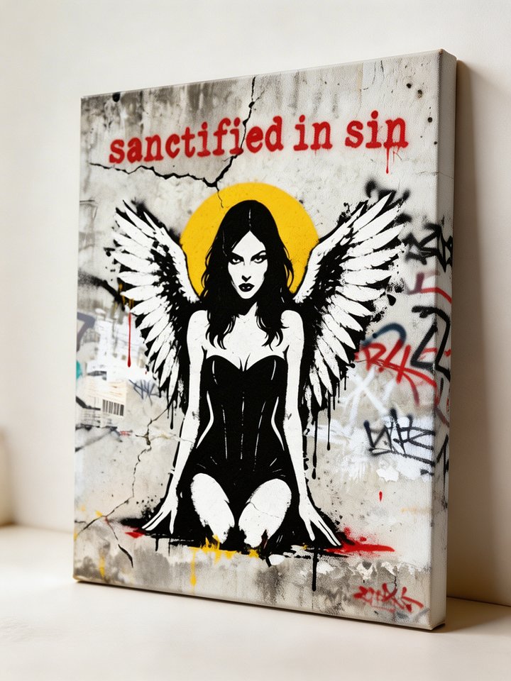 Sanctified in Chaus Urban Street Art Canvas product image (1)