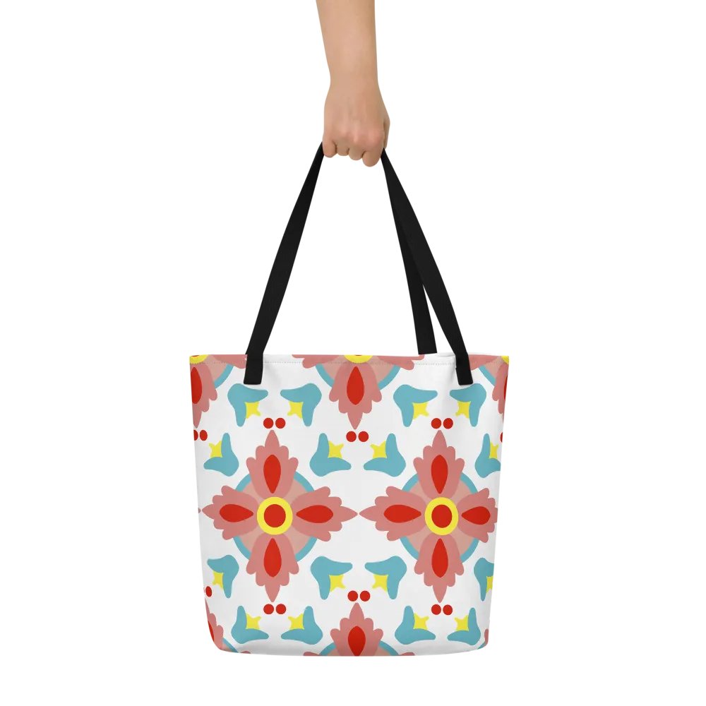 Symmetric Floral Dreams Tote Bag product image (5)