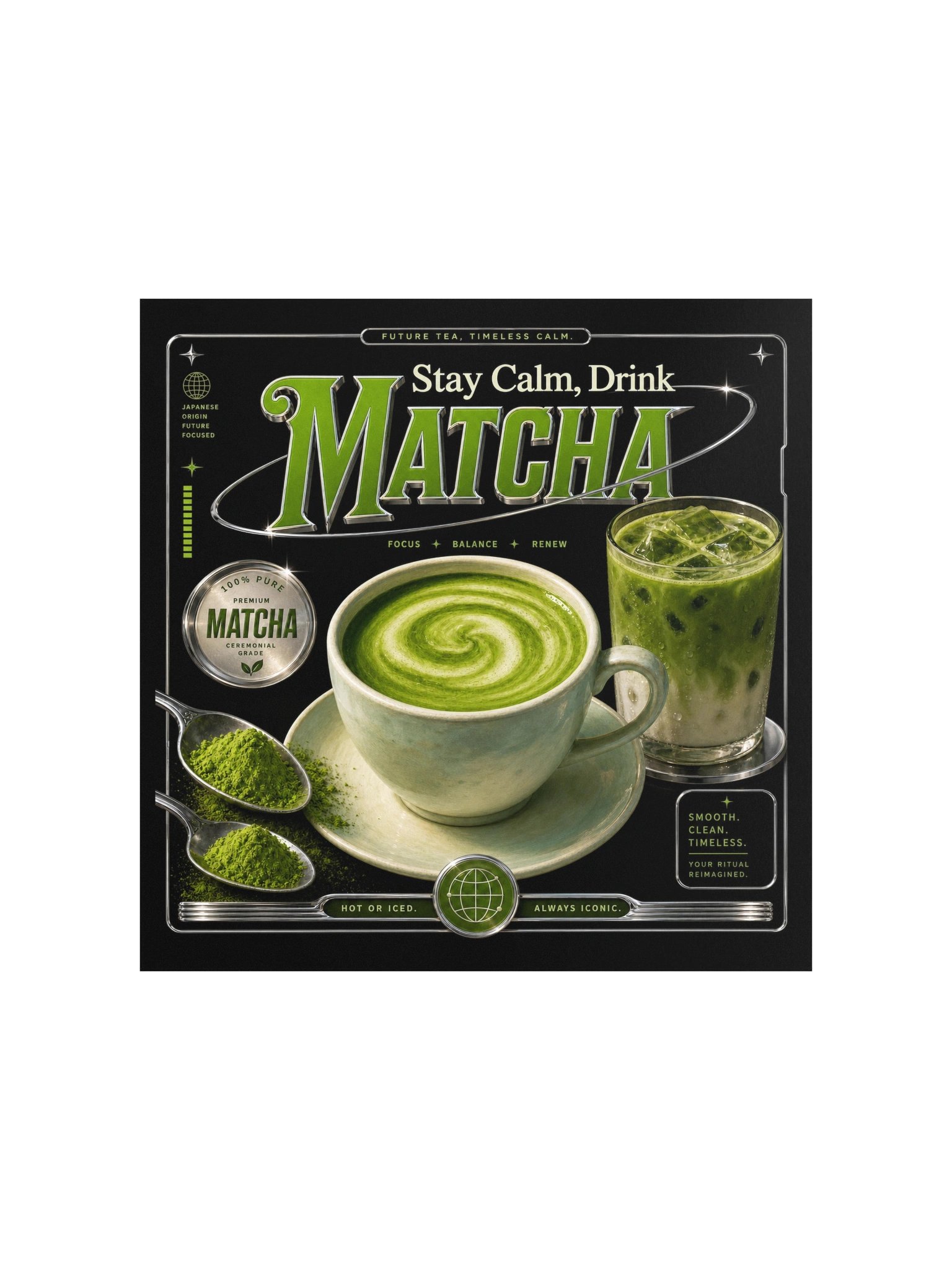 Stay Calm Drink Matcha Poster product image (4)