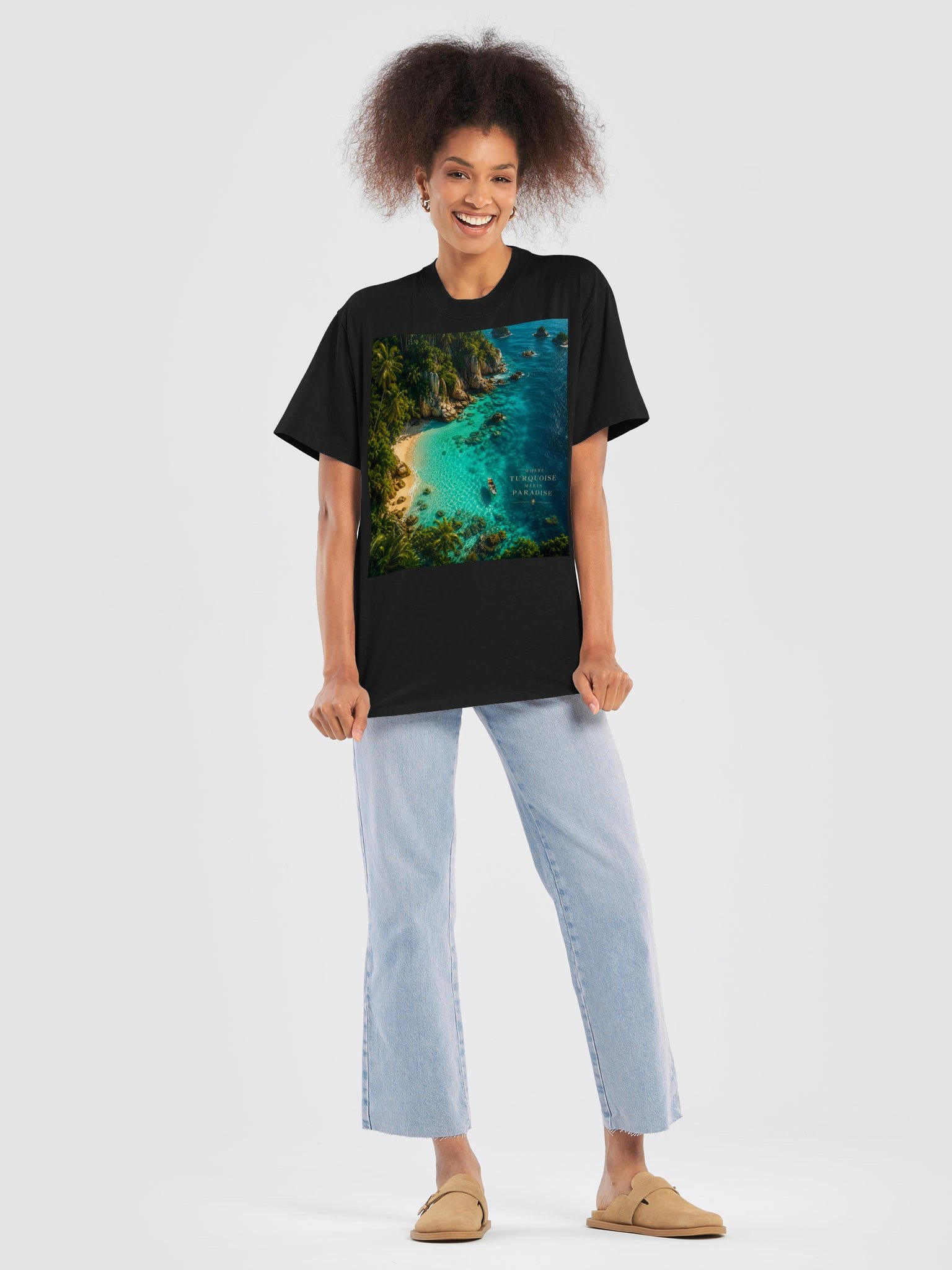 Where Turquoise Meets Paradise T-Shirt | Wanderlust Travel Gift | Tropical Christmas Birthday Gift | Unisex Tee product image (8)