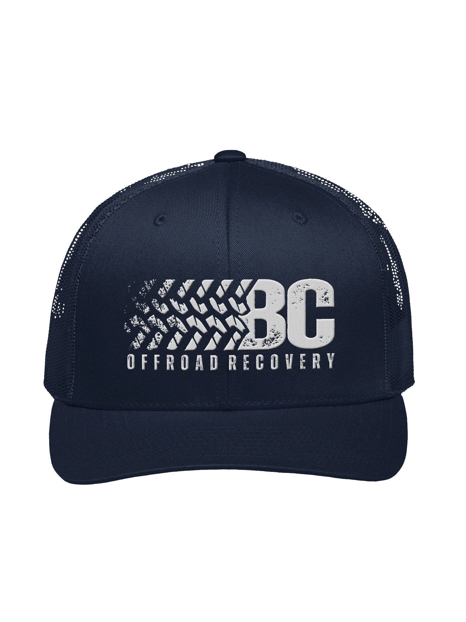 BC Off-Road Recovery Retro Trucker Hat — White Logo product image (1)