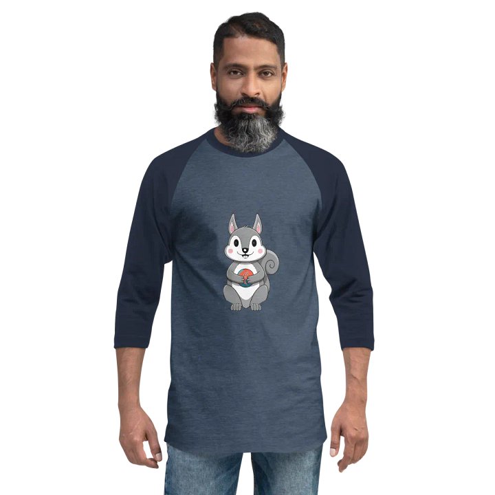 Playful Squirrel Raglan Tee product image (2)