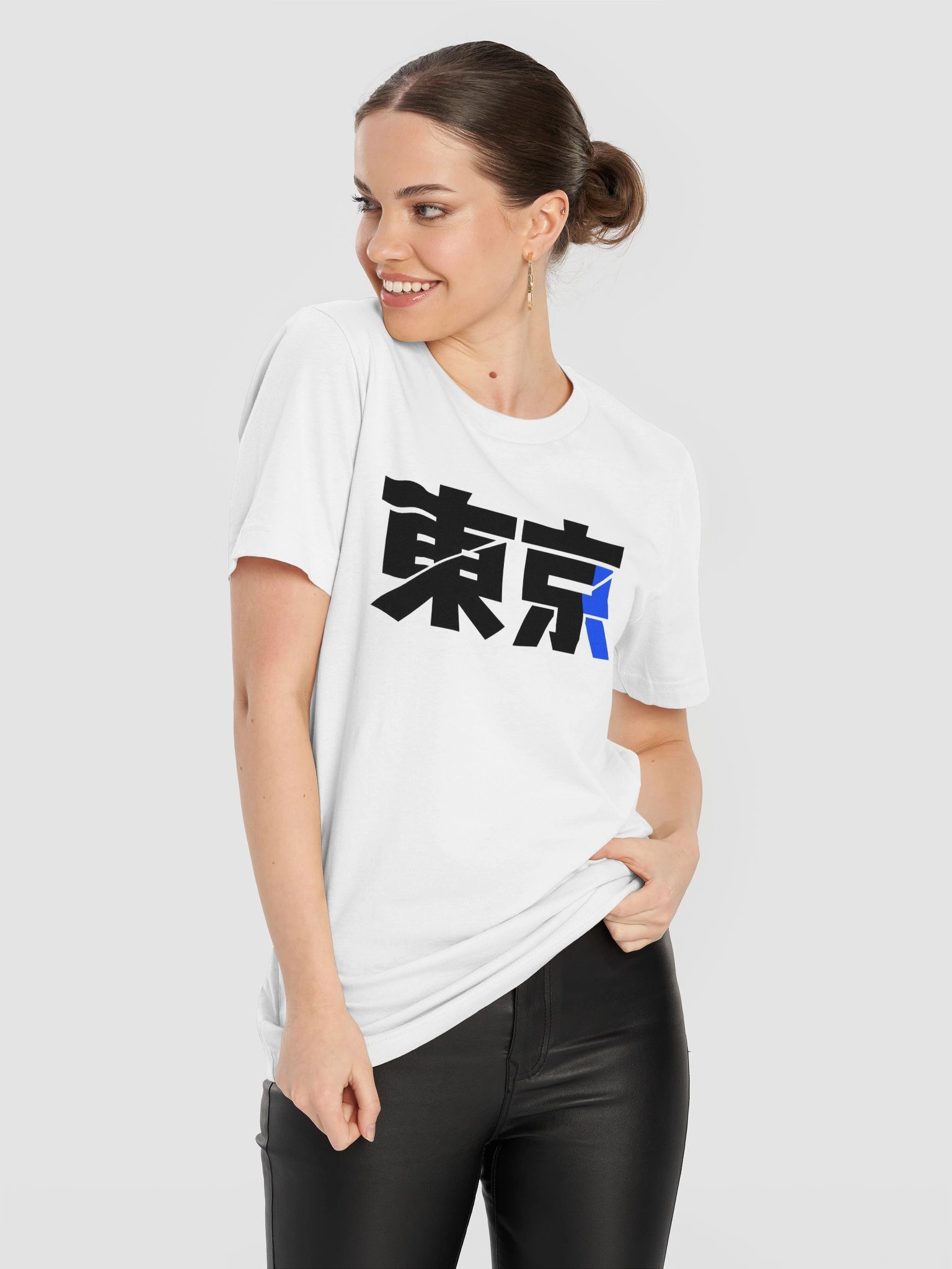 Tokyo Blue Accent Kanji Graphic Tee product image (11)