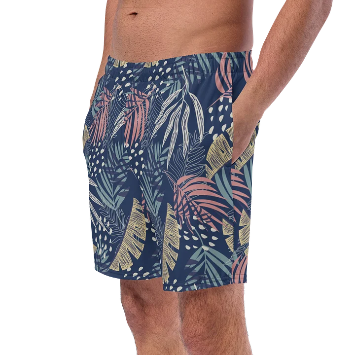 Tropical Leaves Paradise Swim Trunks for Summer Comfort product image (2)