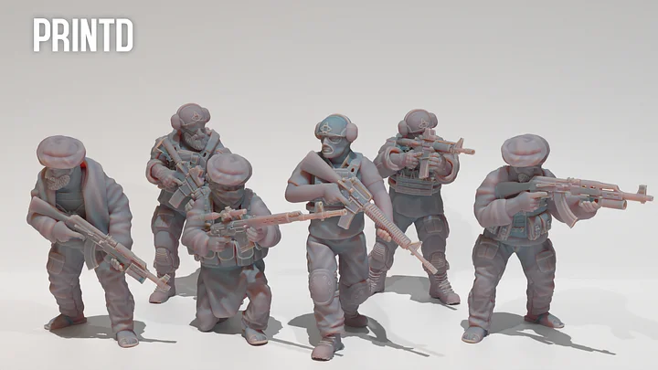 OPFOR Taliban Team - Modern Warfare Wargame Hobby Resin Scale Models product image (2)
