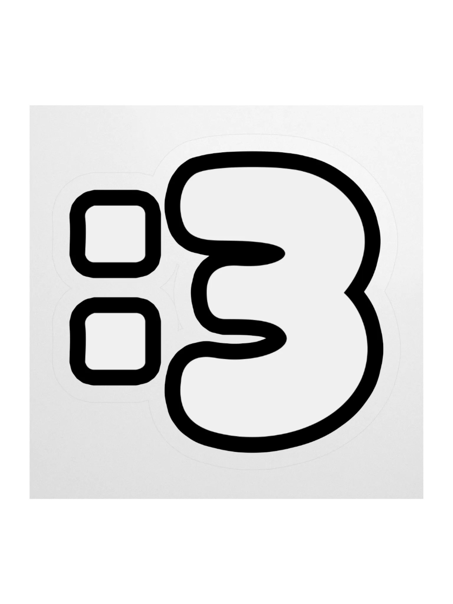 Colon Three Sticker :3 product image (2)