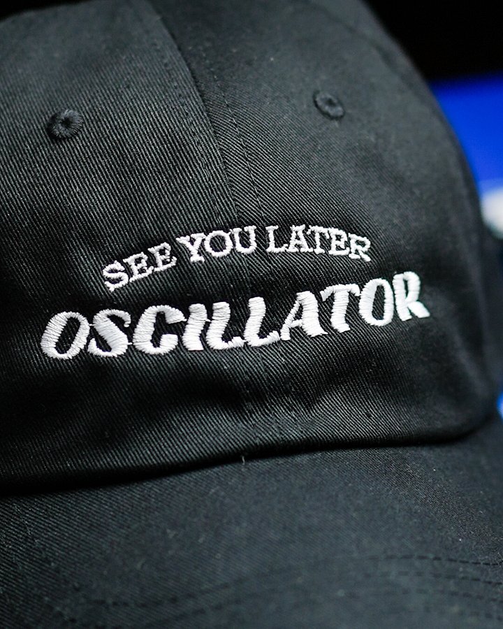 "See You Later Oscillator" Embroidered Dad Hat | Analog Synth Apparel product image (2)