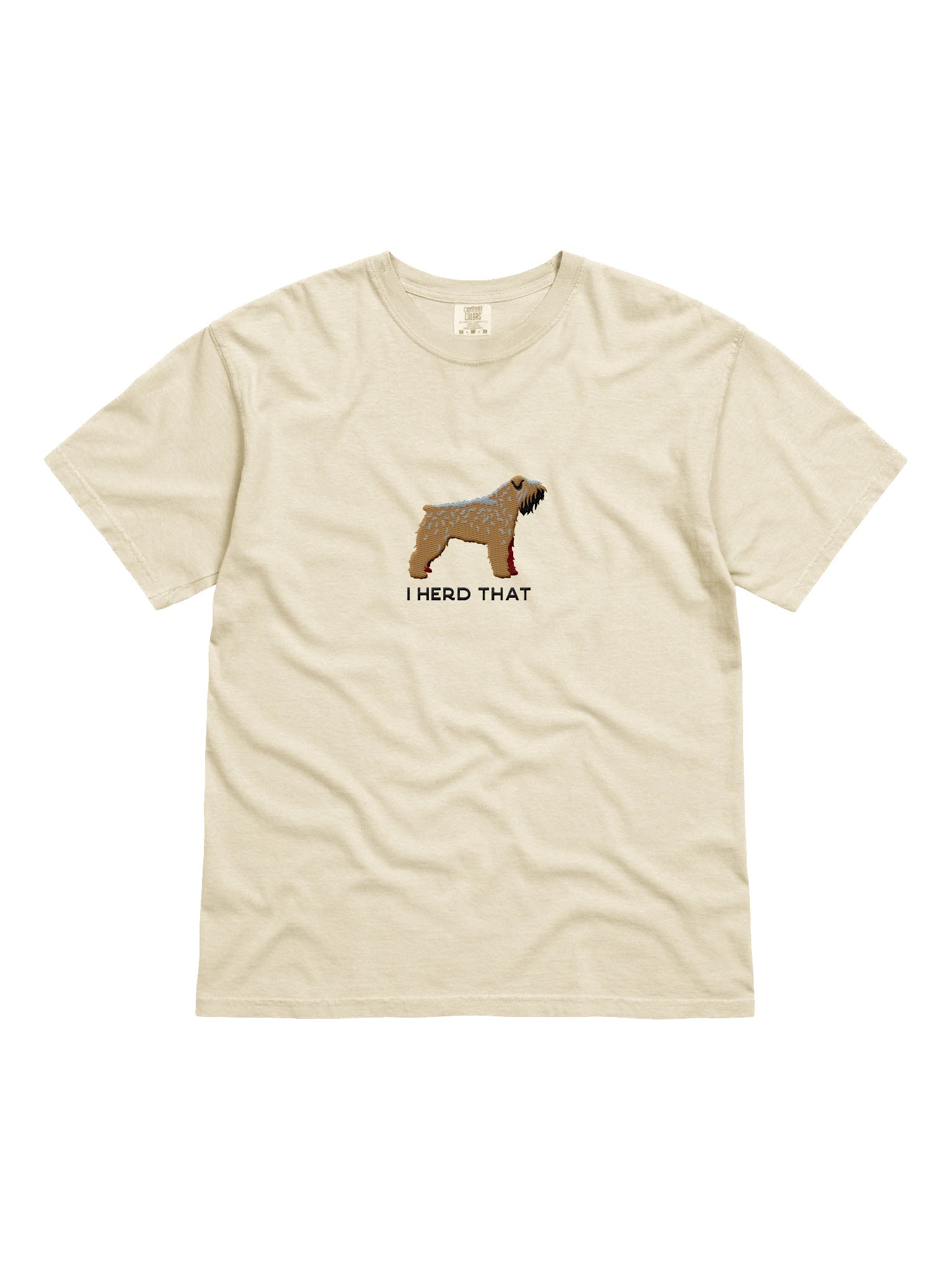 I Herd That T-Shirt(Embroidered) of a Bouvier des Flandres(Brown) product image (4)