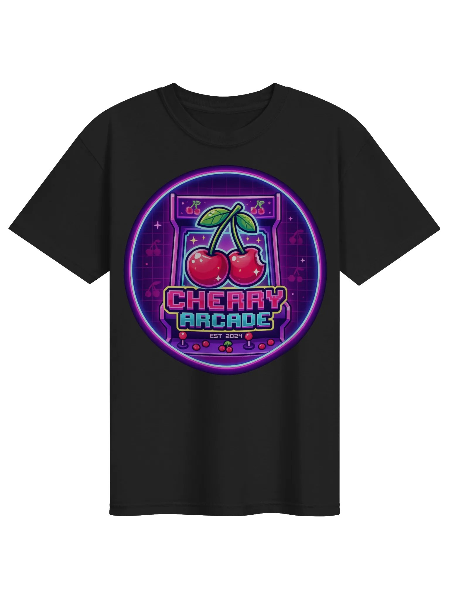 Cherry Arcade Neon Logo Tee product image (1)
