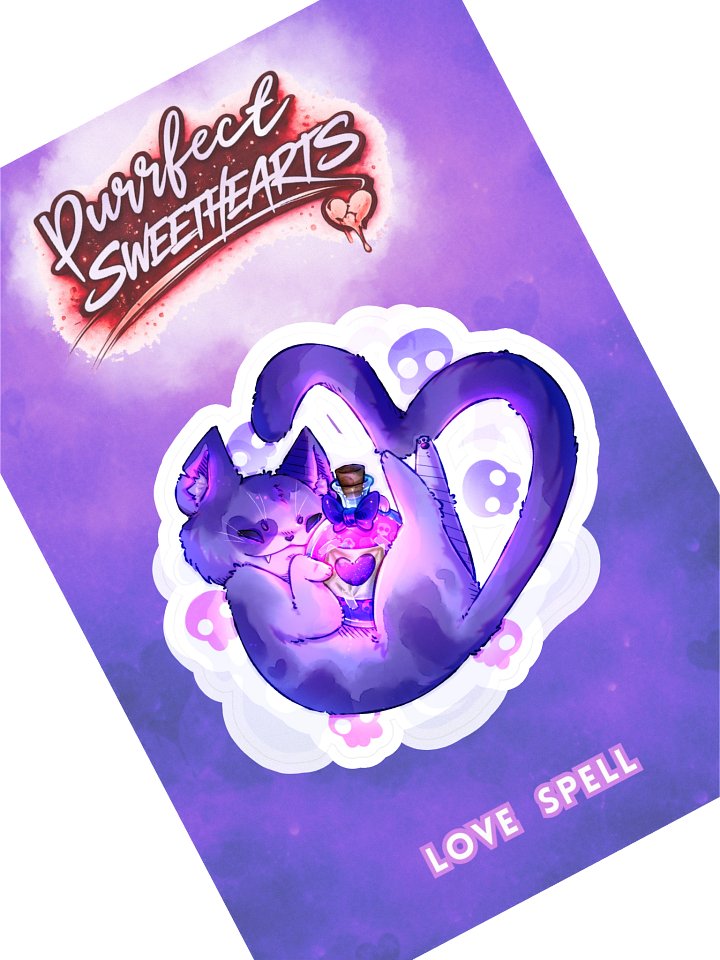 Purrfect Sweethearts | Love Spell Sticker product image (1)