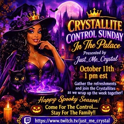 It's Spooky Season...Crystallite Control Sunday!! !charity !palace #Thankful #T.E.A.M. 2026, Gathered in the Glow Up of the P...