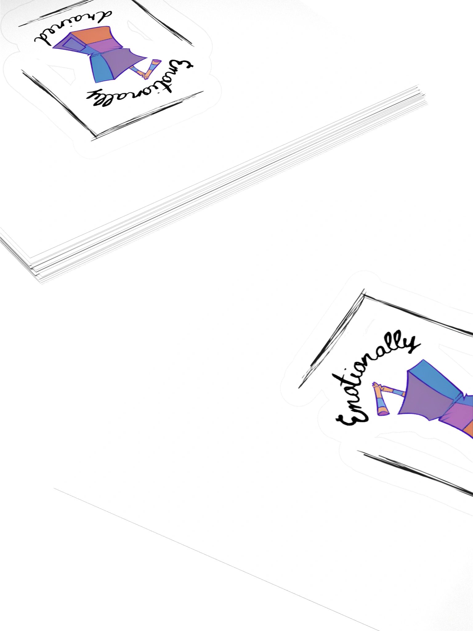 emotionally drained sticker product image (8)