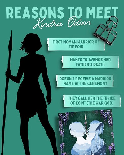 Meet the characters of Fie Eoin! (aka The Nameless Warrior) Starting with Kindra, who is the Nameless Warrior, her twin siste...