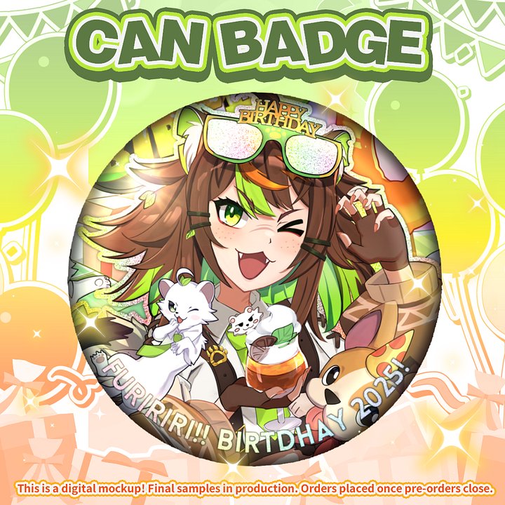 Furi Bday Can Badge [PREORDER] product image (1)