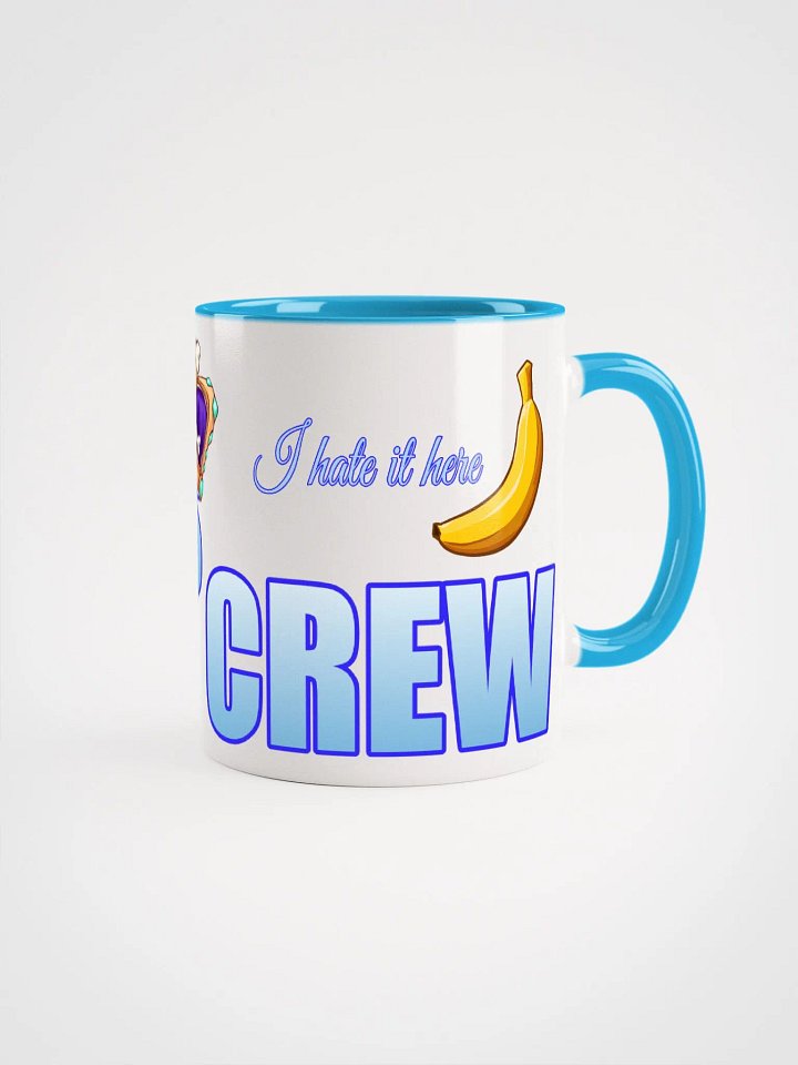 Blue Handled Chaos Crew Ceramic Mug product image (1)